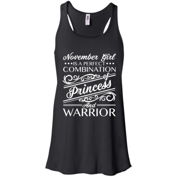 November Girl Is Perfect Combination Of Princess And Warrior Shirt