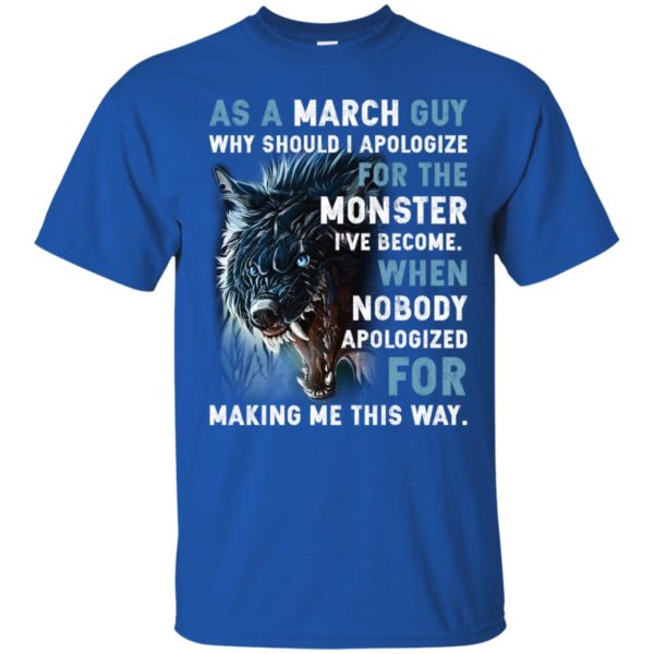 As a March Guy Why should I apologize for the monster shirt