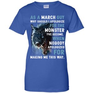 As a March Guy Why should I apologize for the monster shirt