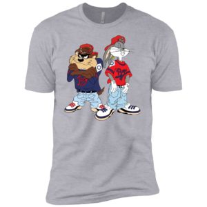 Looney Tunes Bugs Bunny and Tazmanian Devil Kris Kross Shirt image Looney Tunes Bugs Bunny and Tazmanian Devil Kris Kross Shirt