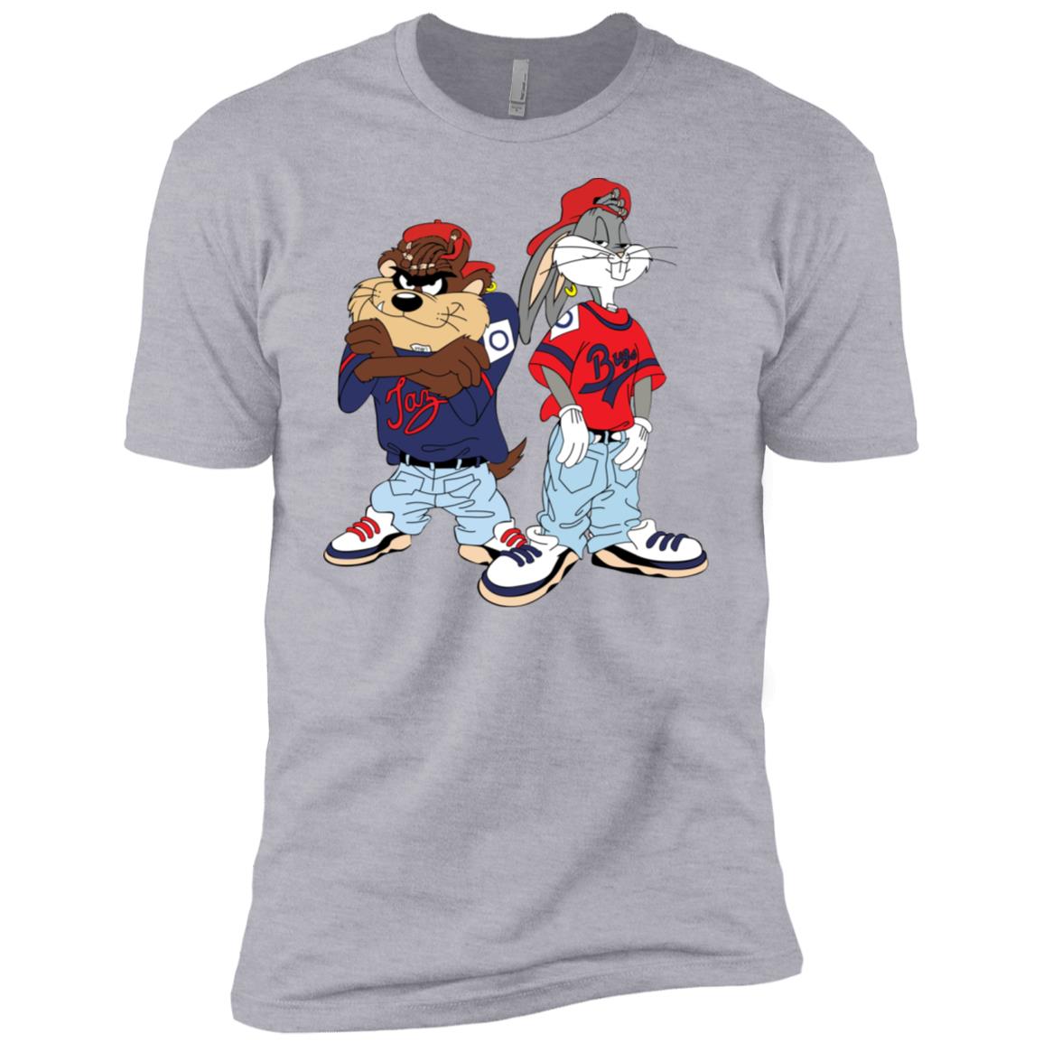 Looney Tunes Bugs Bunny and Tazmanian Devil Kris Kross Shirt image Looney Tunes Bugs Bunny and Tazmanian Devil Kris Kross Shirt