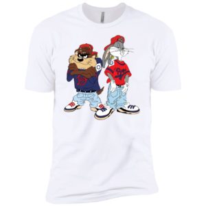 Looney Tunes Bugs Bunny and Tazmanian Devil Kris Kross Shirt image Looney Tunes Bugs Bunny and Tazmanian Devil Kris Kross Shirt