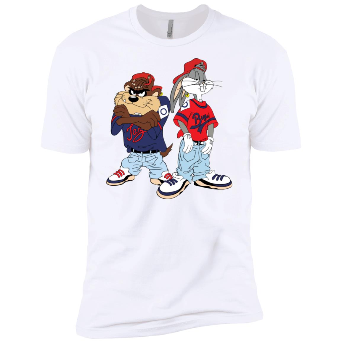 Looney Tunes Bugs Bunny and Tazmanian Devil Kris Kross Shirt image Looney Tunes Bugs Bunny and Tazmanian Devil Kris Kross Shirt