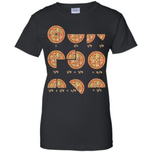 Pizza Salami Cheese Quick Maths Fractions Teacher Shirt
