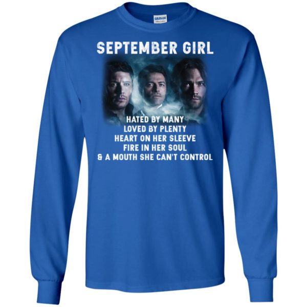 Supernatural September Girl Hated By Many Loved By Plenty Shirt