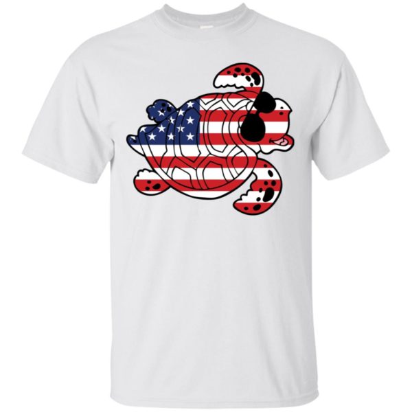 Turtle American Flag Independence Day Shirt