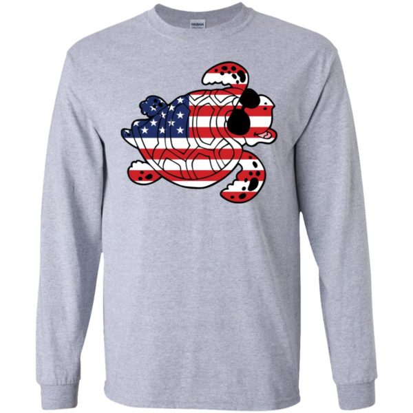 Turtle American Flag Independence Day Shirt