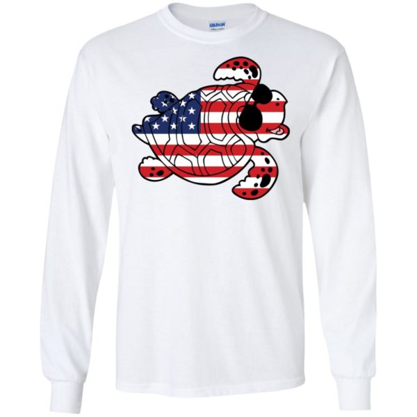 Turtle American Flag Independence Day Shirt