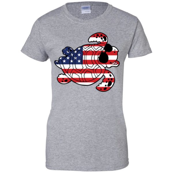 Turtle American Flag Independence Day Shirt