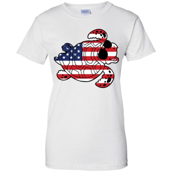 Turtle American Flag Independence Day Shirt