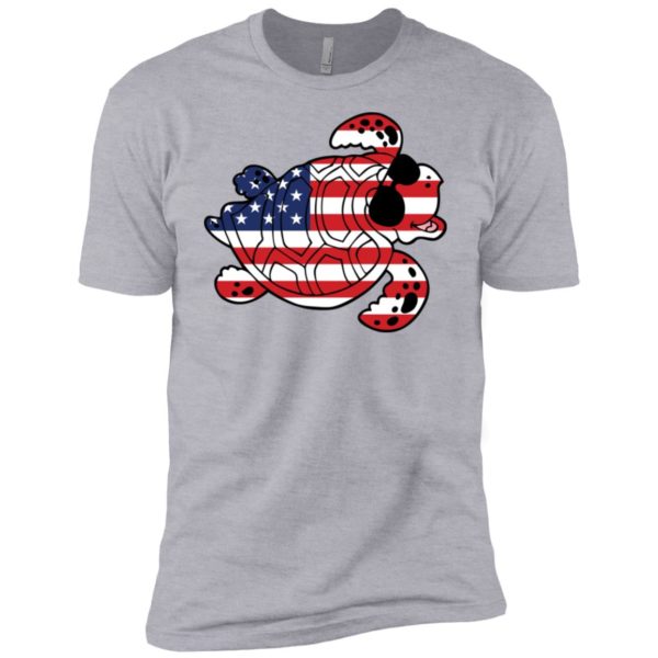 Turtle American Flag Independence Day Shirt