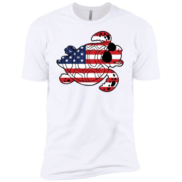 Turtle American Flag Independence Day Shirt