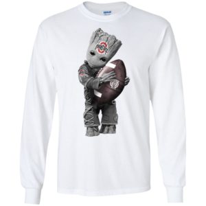 Baby Groot Hug Ohio State Buckeyes Shirt image Baby Groot Hug Ohio State Buckeyes Shirt