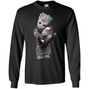 Baby Groot Hug Ohio State Buckeyes Shirt image Baby Groot Hug Ohio State Buckeyes Shirt