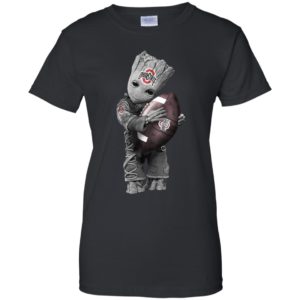Baby Groot Hug Ohio State Buckeyes Shirt image Baby Groot Hug Ohio State Buckeyes Shirt