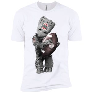 Baby Groot Hug Ohio State Buckeyes Shirt image Baby Groot Hug Ohio State Buckeyes Shirt