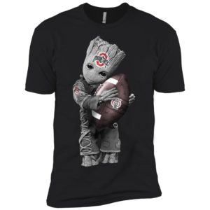 Baby Groot Hug Ohio State Buckeyes Shirt image Baby Groot Hug Ohio State Buckeyes Shirt
