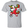 Dabbing Soccer Unicorn Portugal Football Shirt