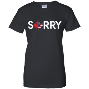 Distressed Sorry Canada Shirt image Distressed Sorry Canada Shirt