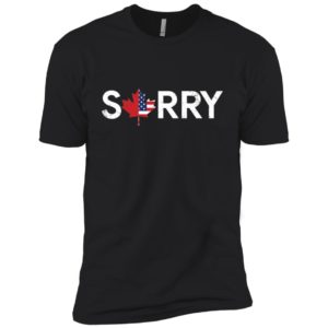 Distressed Sorry Canada Shirt image Distressed Sorry Canada Shirt