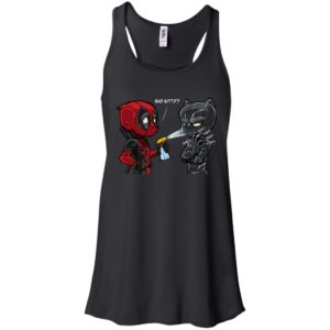 Bad Kitty Deadpool and Black Panther Shirt