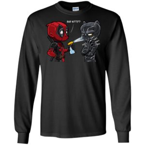 Bad Kitty Deadpool and Black Panther Shirt