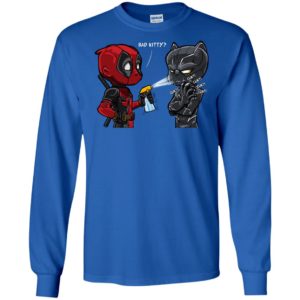 Bad Kitty Deadpool and Black Panther Shirt