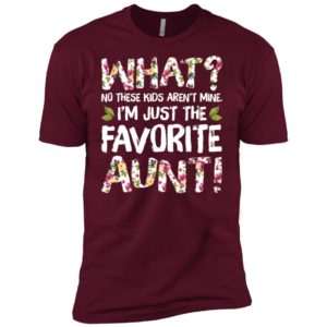 What No These Kids Aren't Mine I'm Just The Favorite Aunt Shirt