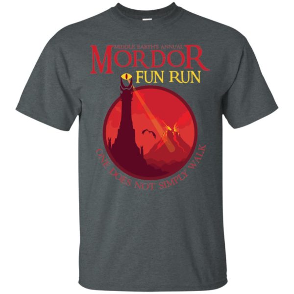 Middle Earth's Annual Mordor Fun Run One Does Not Simply Walk Shirt