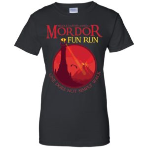Middle Earth's Annual Mordor Fun Run One Does Not Simply Walk Shirt image Middle Earth's Annual Mordor Fun Run One Does Not Simply Walk Shirt