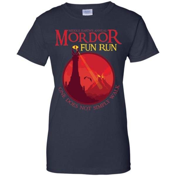 Middle Earth's Annual Mordor Fun Run One Does Not Simply Walk Shirt