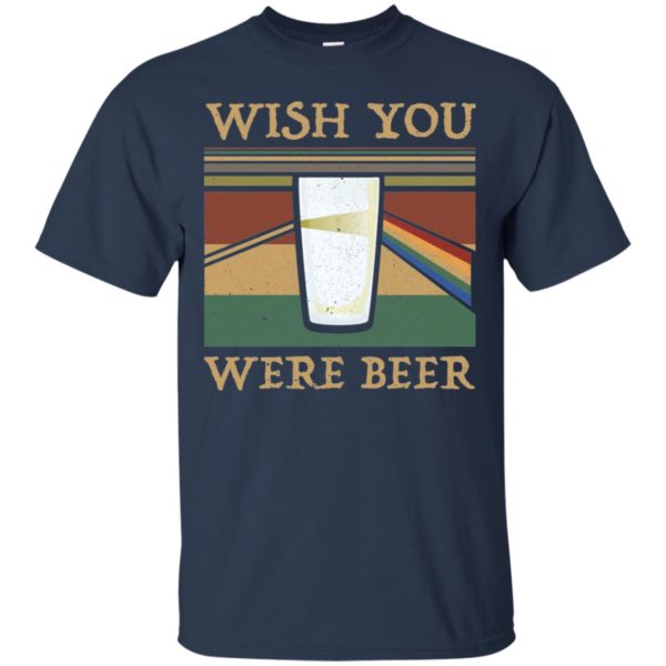 Wish You Were Beer Vintage Rainbow Shirt