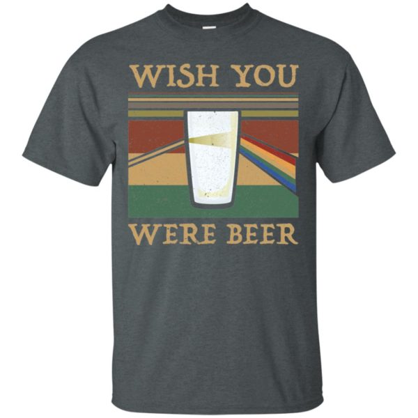 Wish You Were Beer Vintage Rainbow Shirt