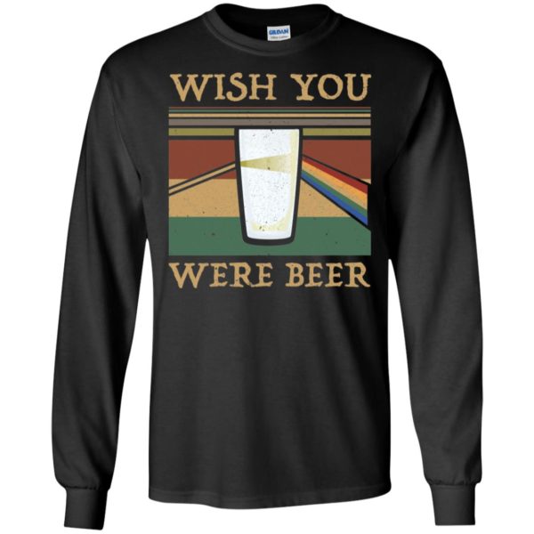 Wish You Were Beer Vintage Rainbow Shirt