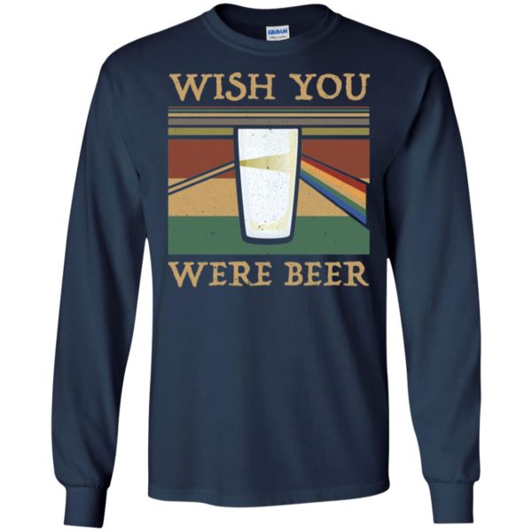 Wish You Were Beer Vintage Rainbow Shirt