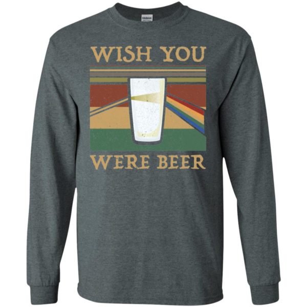 Wish You Were Beer Vintage Rainbow Shirt