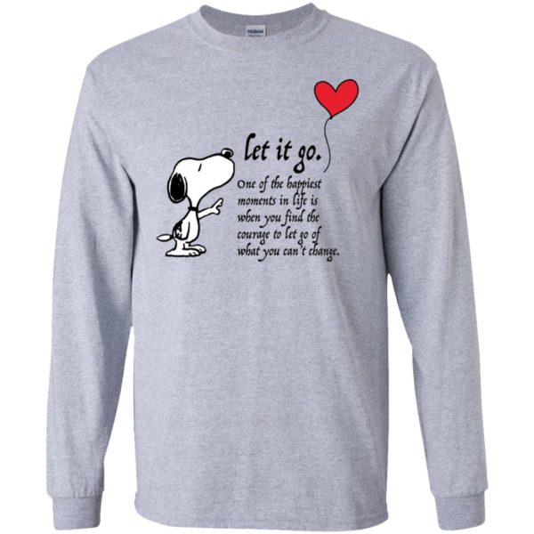 Let It Go One Of The Happiest Moments In Life Snoopy Shirt