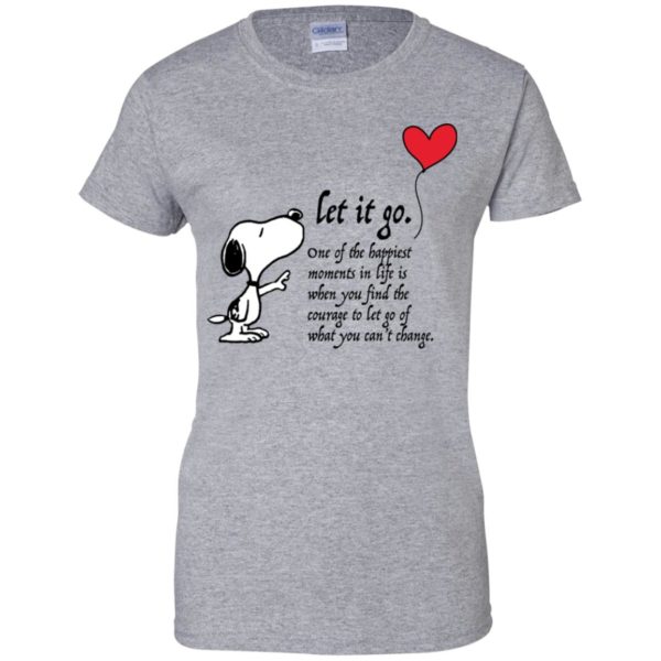 Let It Go One Of The Happiest Moments In Life Snoopy Shirt