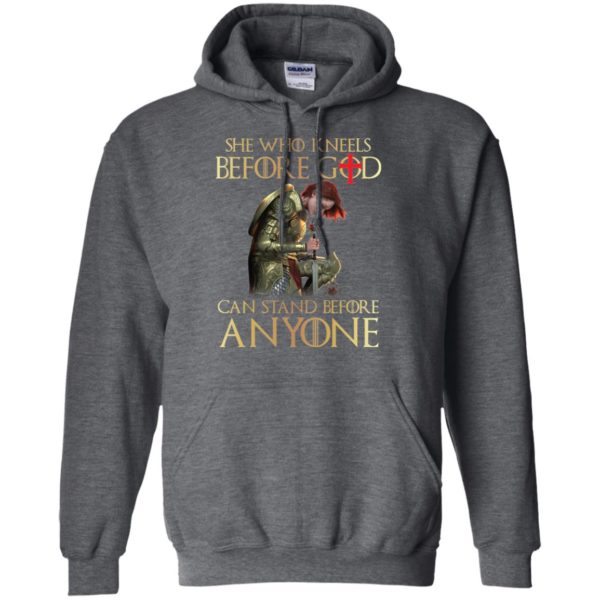 Knight Templar She Who Kneels Before God Can Stand Before Anyone Shirt