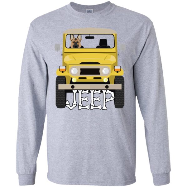 German Shepherd Dog Riding on Jeep Shirt