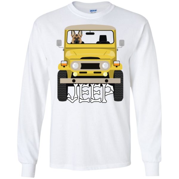 German Shepherd Dog Riding on Jeep Shirt