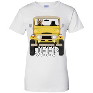 German Shepherd Dog Riding on Jeep Shirt