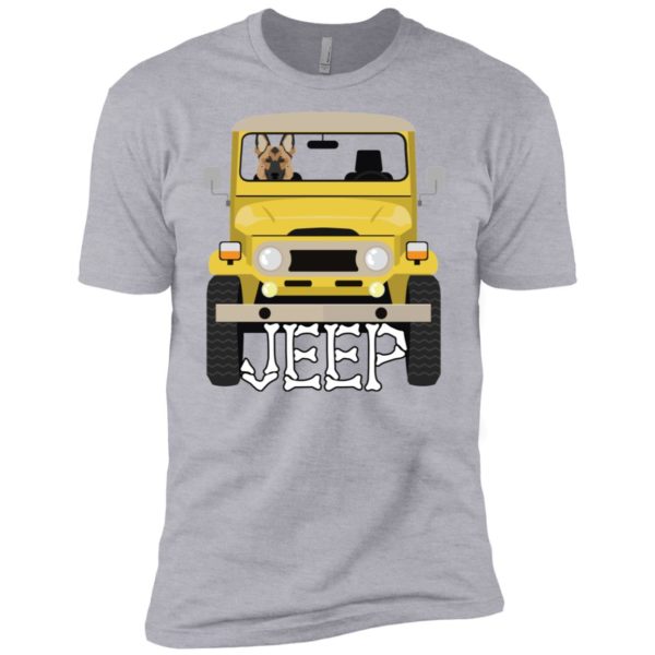 German Shepherd Dog Riding on Jeep Shirt