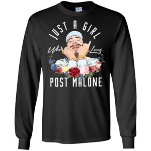 Just A Girl Who Loves Post Malone Shirt image Just A Girl Who Loves Post Malone Shirt