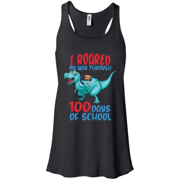 I Roared My Way Through 100 Days School Dinosaur Shirt