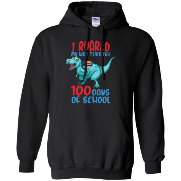 I Roared My Way Through 100 Days School Dinosaur Shirt