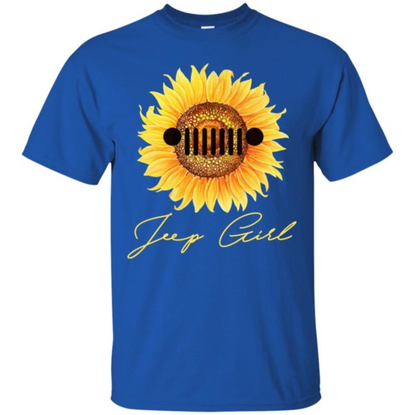 Jeep Girl Sunflower Lover Hippie Vintage Gift Racer Shirt