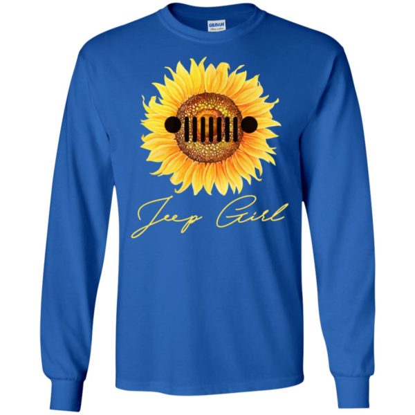 Jeep Girl Sunflower Lover Hippie Vintage Gift Racer Shirt