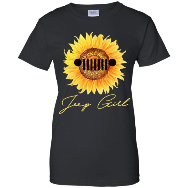 Jeep Girl Sunflower Lover Hippie Vintage Gift Racer Shirt