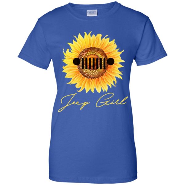 Jeep Girl Sunflower Lover Hippie Vintage Gift Racer Shirt